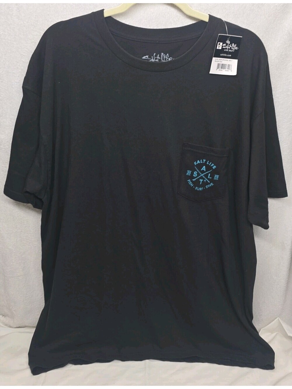 Salt Life Original Graphic Pocket Short Sleeve T-Shirt XL NWT Coastal Life Fish
